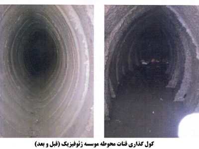 کول گذاری قنات دانشگاه تهران
